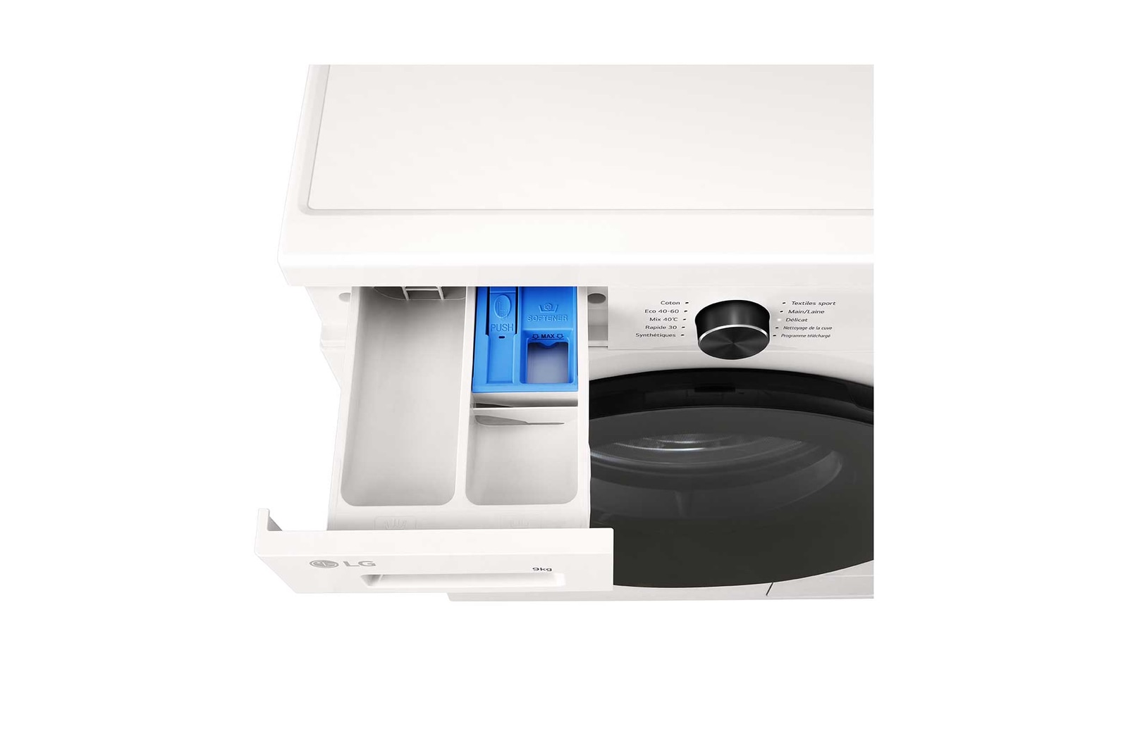 Detergent port open