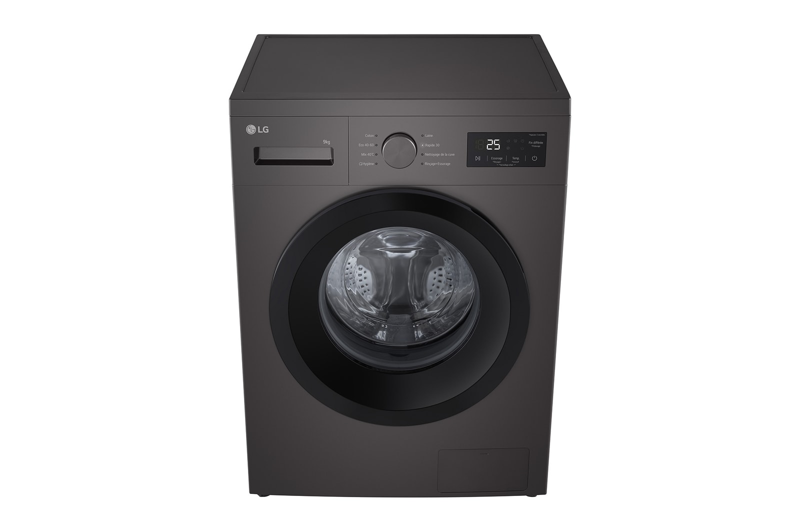 Image of small laundry items such as shirts, baby clothes, and socks. Text: 'Quick 30': 30-minute washing for small loads, suited to a busy schedule.