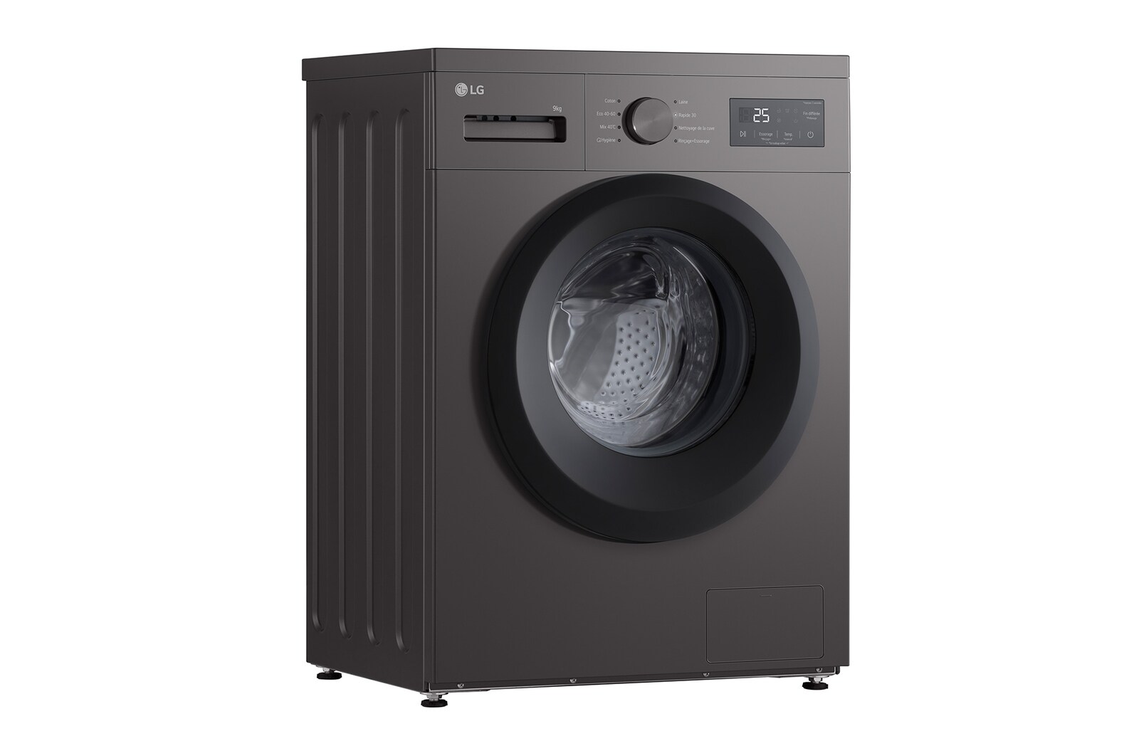 lifestyle cut of Front load washing machine in the laundry room 
