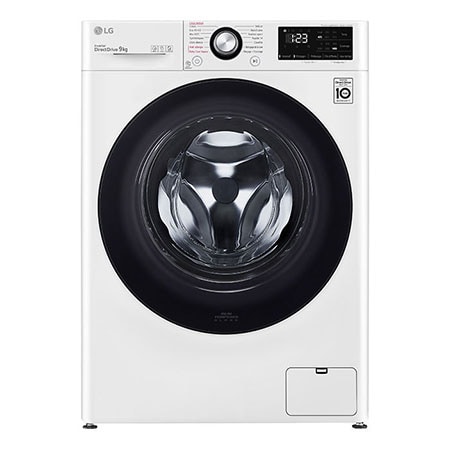 Lave-linge 9kg - 68L, Moteur intelligent AI Direct Drive™ garanti 10 ans -  LG F94V38WHS