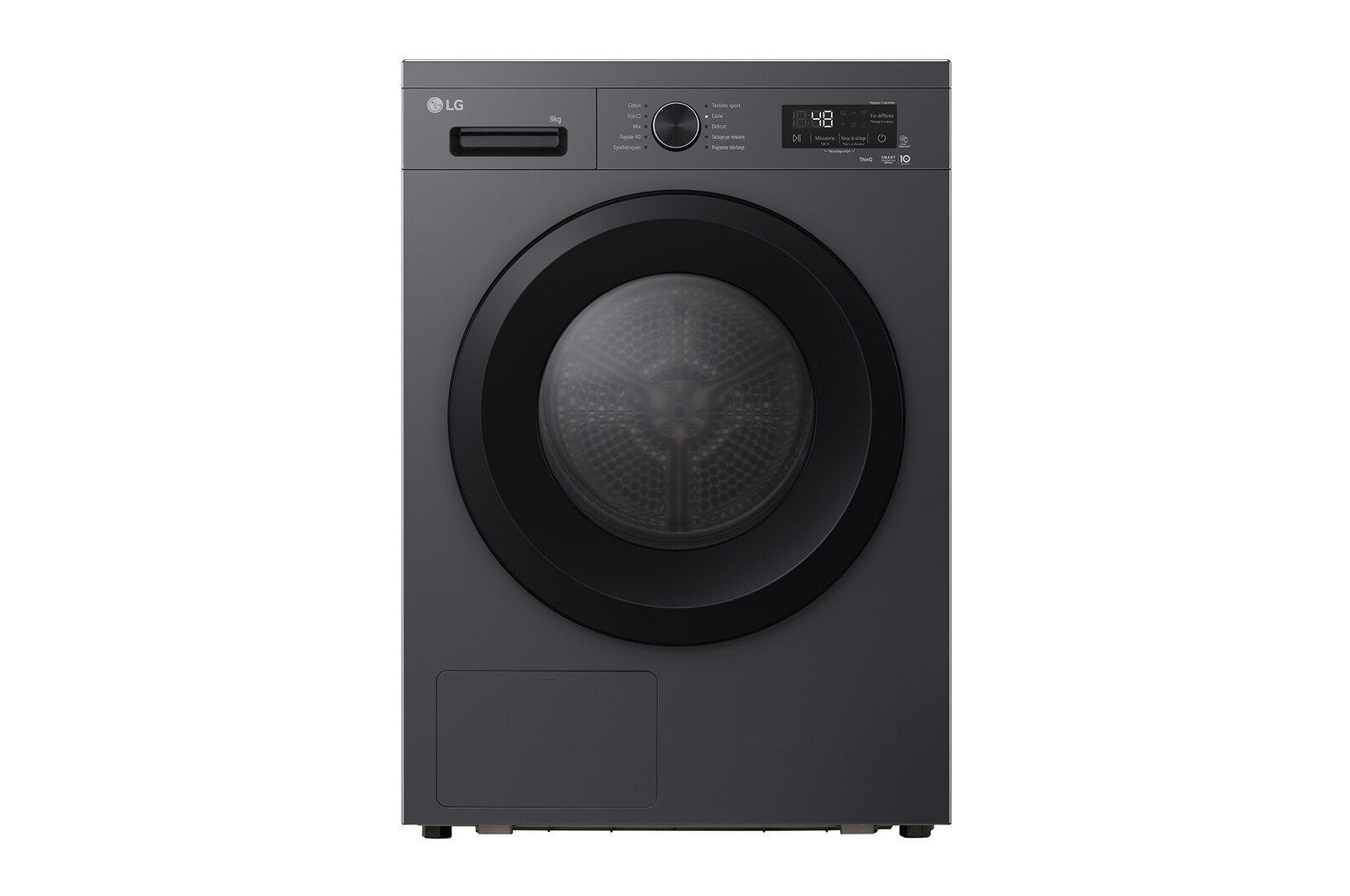 Vue avant de Sèche linge | 9 kg | Pompe à chaleur LG RH9B15MB