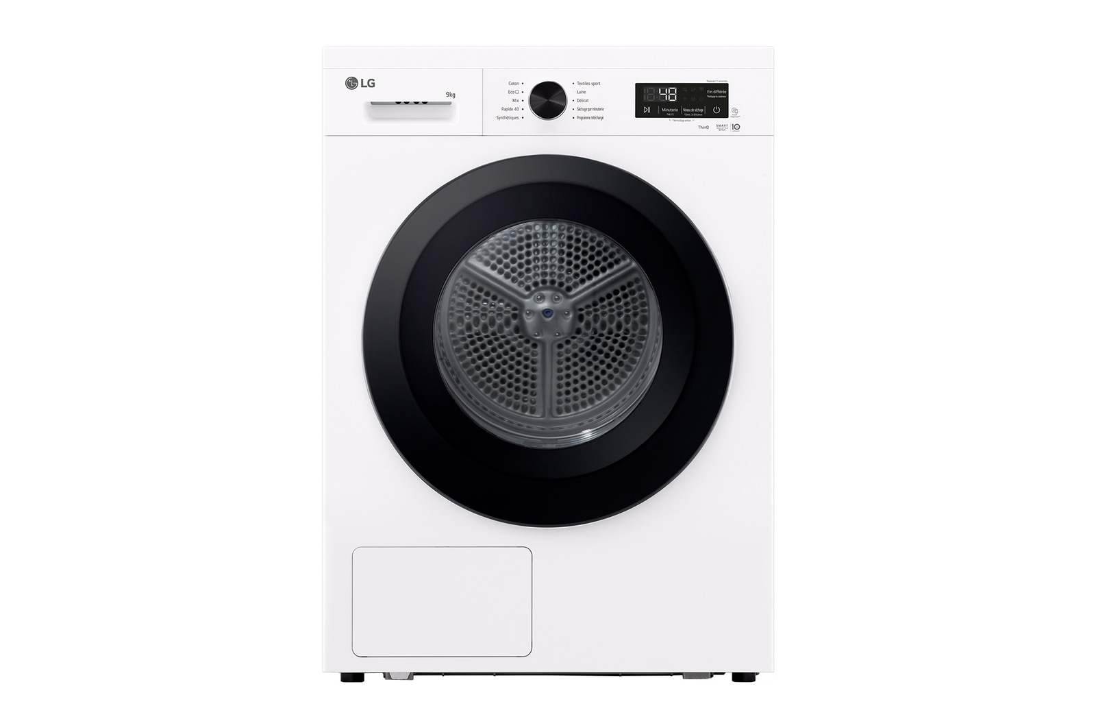 Vue avant de Sèche linge | 9 kg | Pompe à chaleur LG RH9B15WH