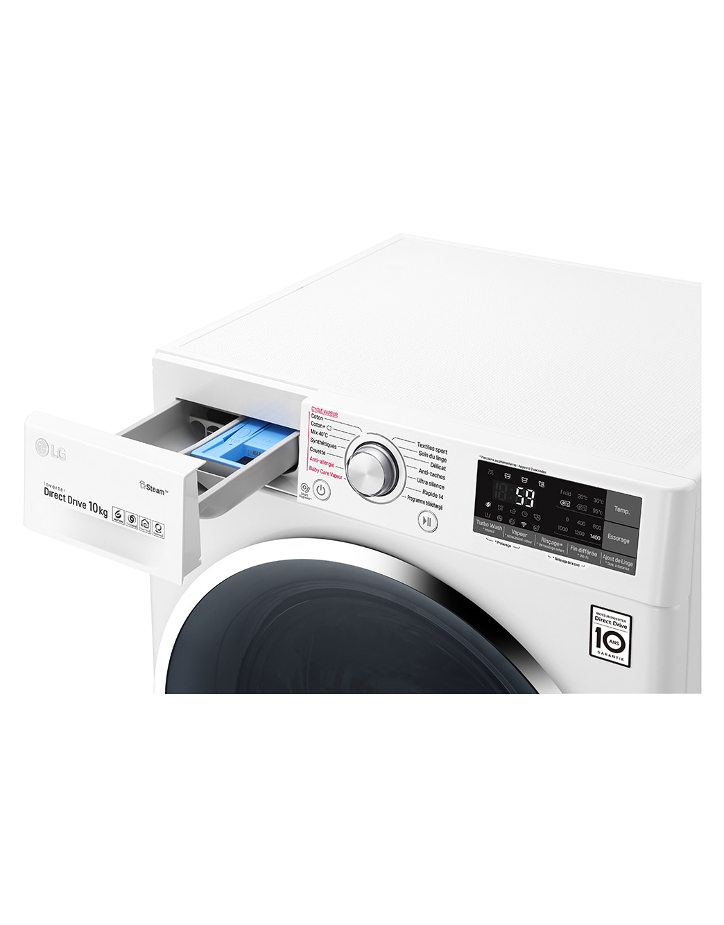 Lave-Linge Hublot 10 kg Reconditionné LG F14J72WHS