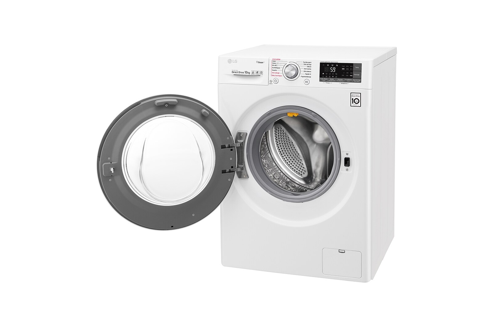 LG Lave-linge 10 KG | TrueSteam™ | Wi-Fi | 6 Motion Direct Drive™ | Smart Diagnosis™ | Moteur Direct Drive™ garanti 10 ans | Compatible TWINWash™MINI, LG F14J82WHST