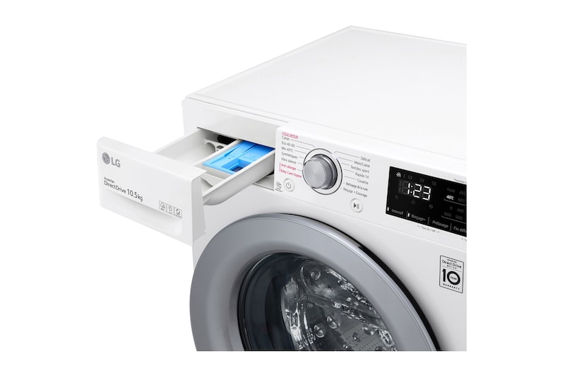LG Lave-linge 10.5 kg | 6 Motion Direct Drive™, LG F14V34WHS