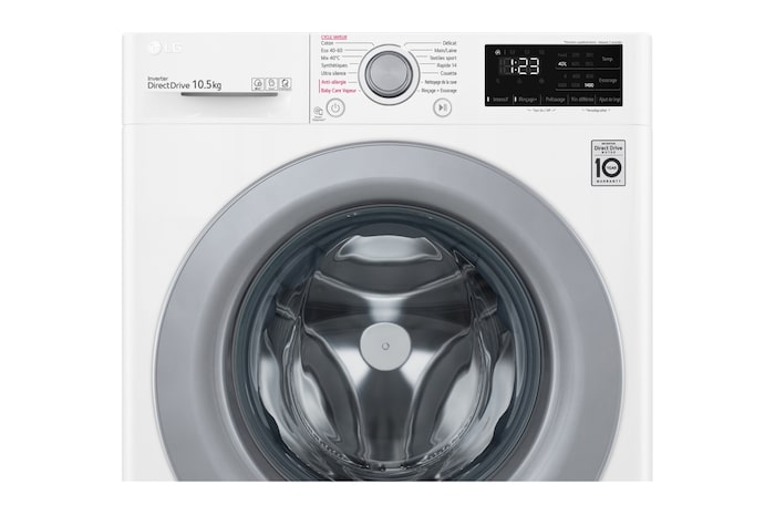 LG Lave-linge 10.5 kg | 6 Motion Direct Drive™, LG F14V34WHS