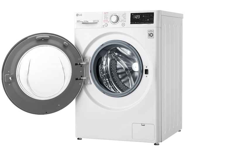 LG Lave-linge 10,5 kg - 68L | AI Direct Drive™ | Moteur Direct Drive™ garanti 10 ans, LG F14V36WHS