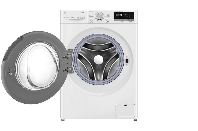 LG Lave-linge 10,5 KG - 68L | AI Direct Drive™ | Moteur Direct Drive™ garanti 10 ans | TurboWash™ | 6 Motion™ | Steam™ | 53/71dB | B, LG F14V50WHS