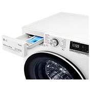 LG Lave-linge 10,5 KG - 68L | AI Direct Drive™ | Moteur Direct Drive™ garanti 10 ans | TurboWash™ | 6 Motion™ | Steam™ | 53/71dB | B, LG F14V50WHS