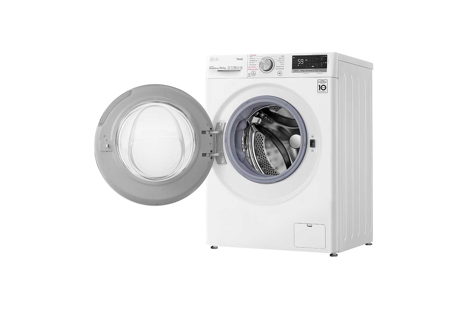 LG Lave-linge 10.5 kg - 68L | AI Direct Drive™ | Dosage automatique | Moteur Direct Drive™ garanti 10 ans, LG F14V51WHSA