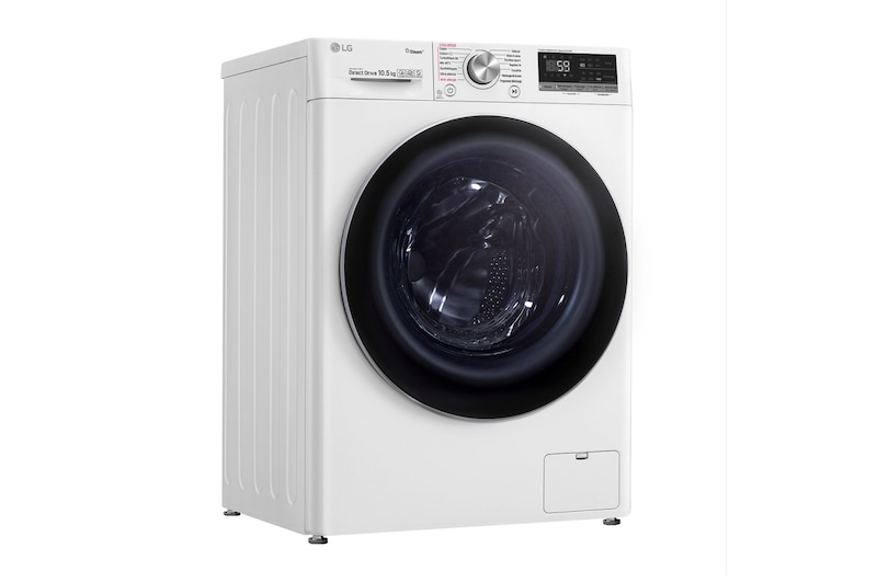 LG Lave-linge 10.5 KG - 68L | 6 Motion Direct Drive™ | Moteur Direct Drive™ garanti 10 ans | TurboWash™ | AI DD | Steam + | 53/71dB | A+++(-40%) , LG F14V71WHS