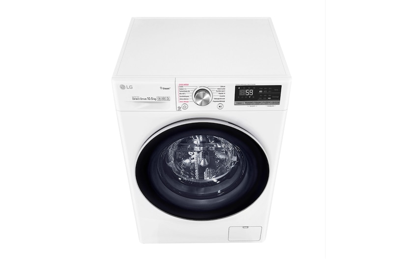 LG Lave-linge 10.5 KG - 68L | 6 Motion Direct Drive™ | Moteur Direct Drive™ garanti 10 ans | TurboWash™ | AI DD | Steam + | 53/71dB | A+++(-40%) , LG F14V71WHS