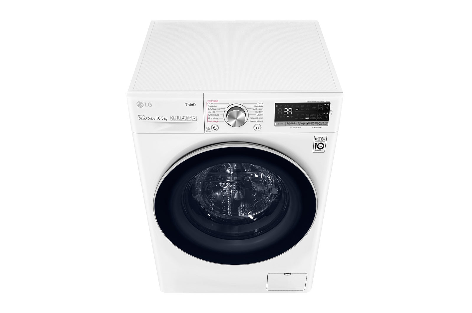 LG F14V71WSTA | Lave-linge 10.5 kg - 68L | AI Direct Drive™ | Moteur Direct Drive™ garanti 10 ans , LG F14V71WSTA