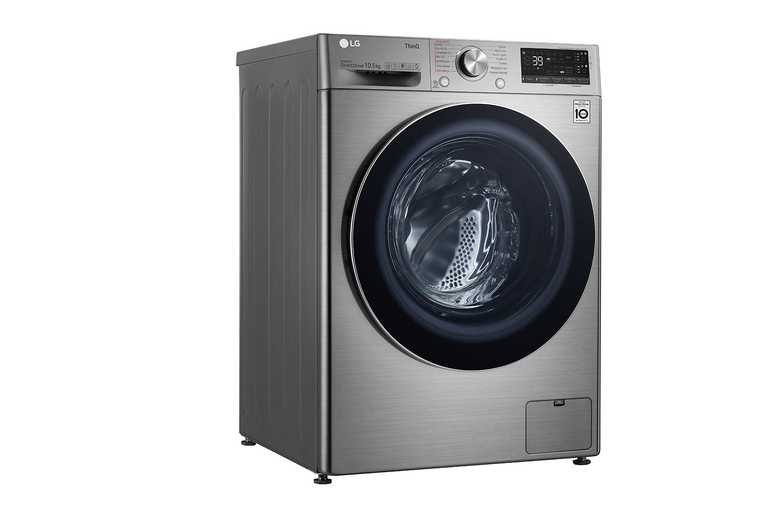 LG Lave-linge 10.5 kg - 68L | AI Direct Drive™ | Moteur Direct Drive™ garanti 10 ans, LG F14V72ISTA