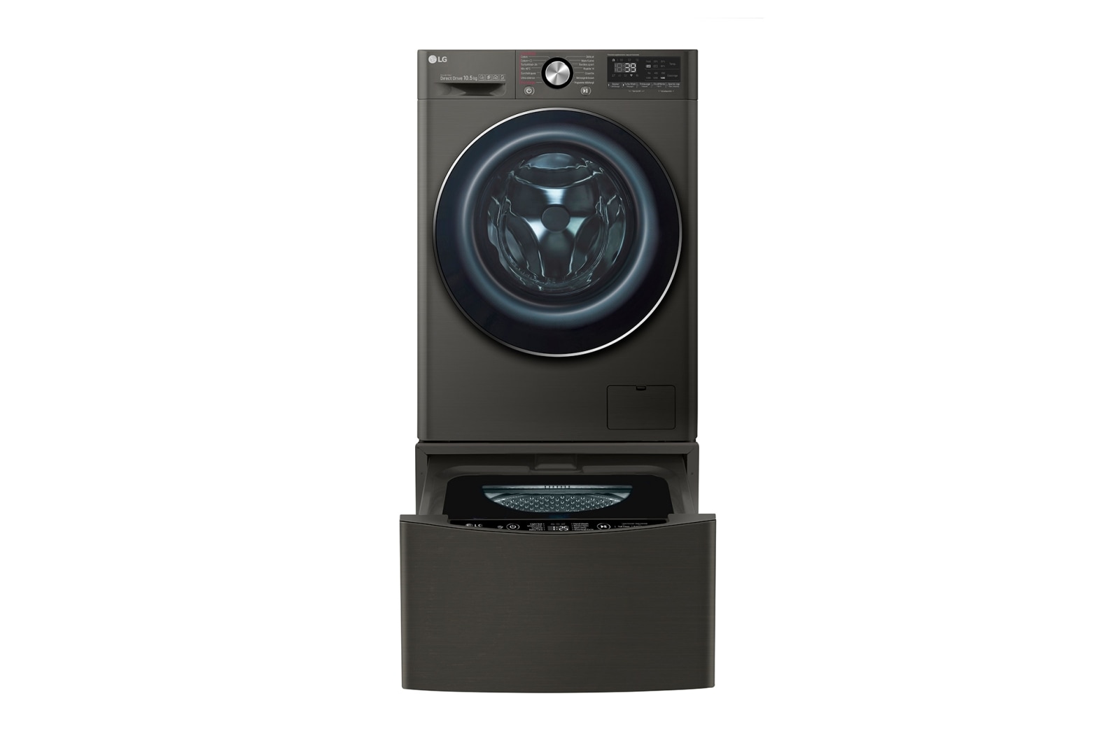 LG Lave-linge 10.5 KG - 68L  | 6 Motion Direct Drive™ | Moteur Direct Drive™ garanti 10 ans |  TurboWash™ 360 | AI DD | Steam +| 48/71dB | A+++(-50%) , LG F14V92BS