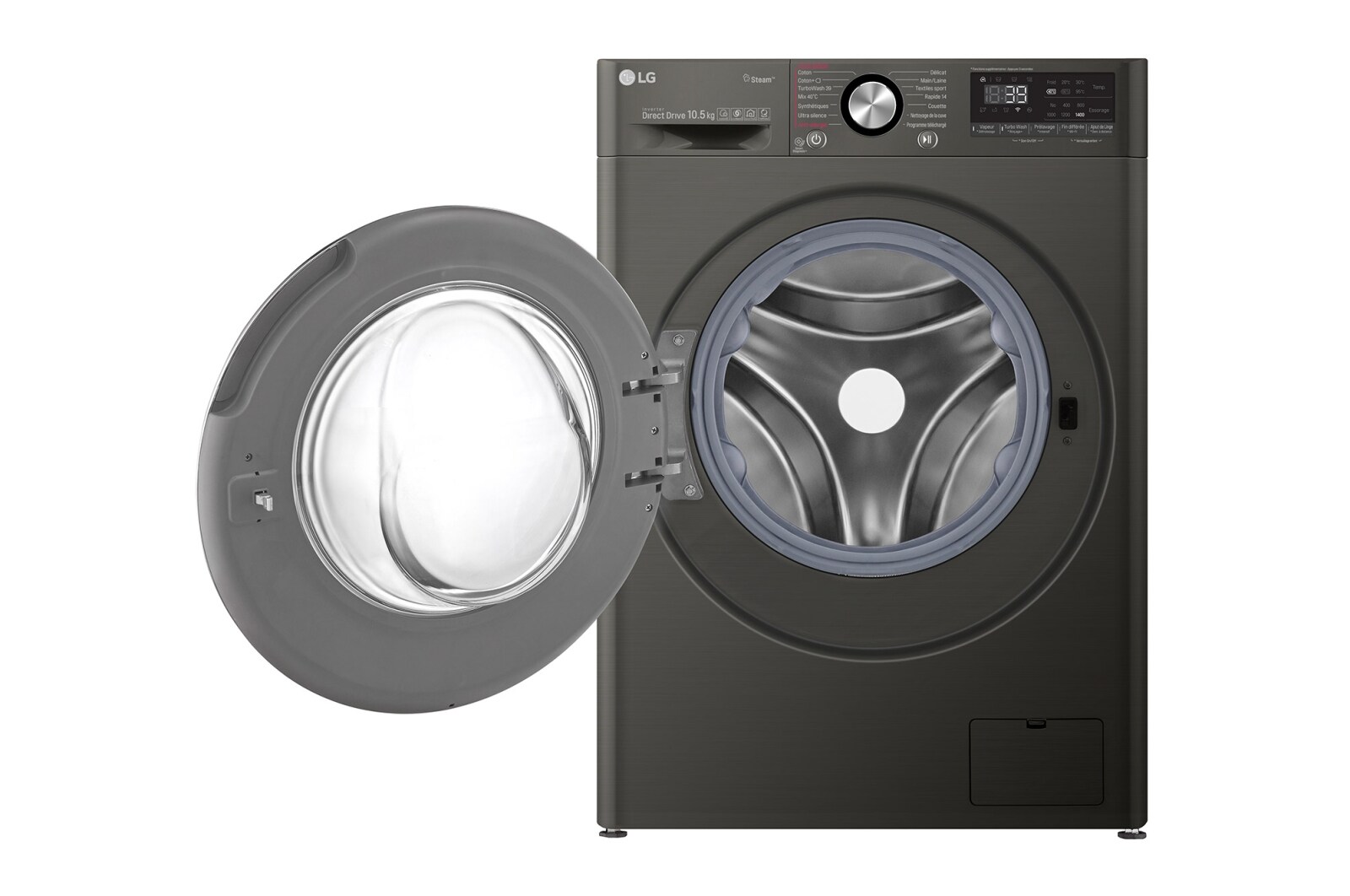 LG Lave-linge 10.5 KG - 68L  | 6 Motion Direct Drive™ | Moteur Direct Drive™ garanti 10 ans |  TurboWash™ 360 | AI DD | Steam +| 48/71dB | A+++(-50%) , LG F14V92BS