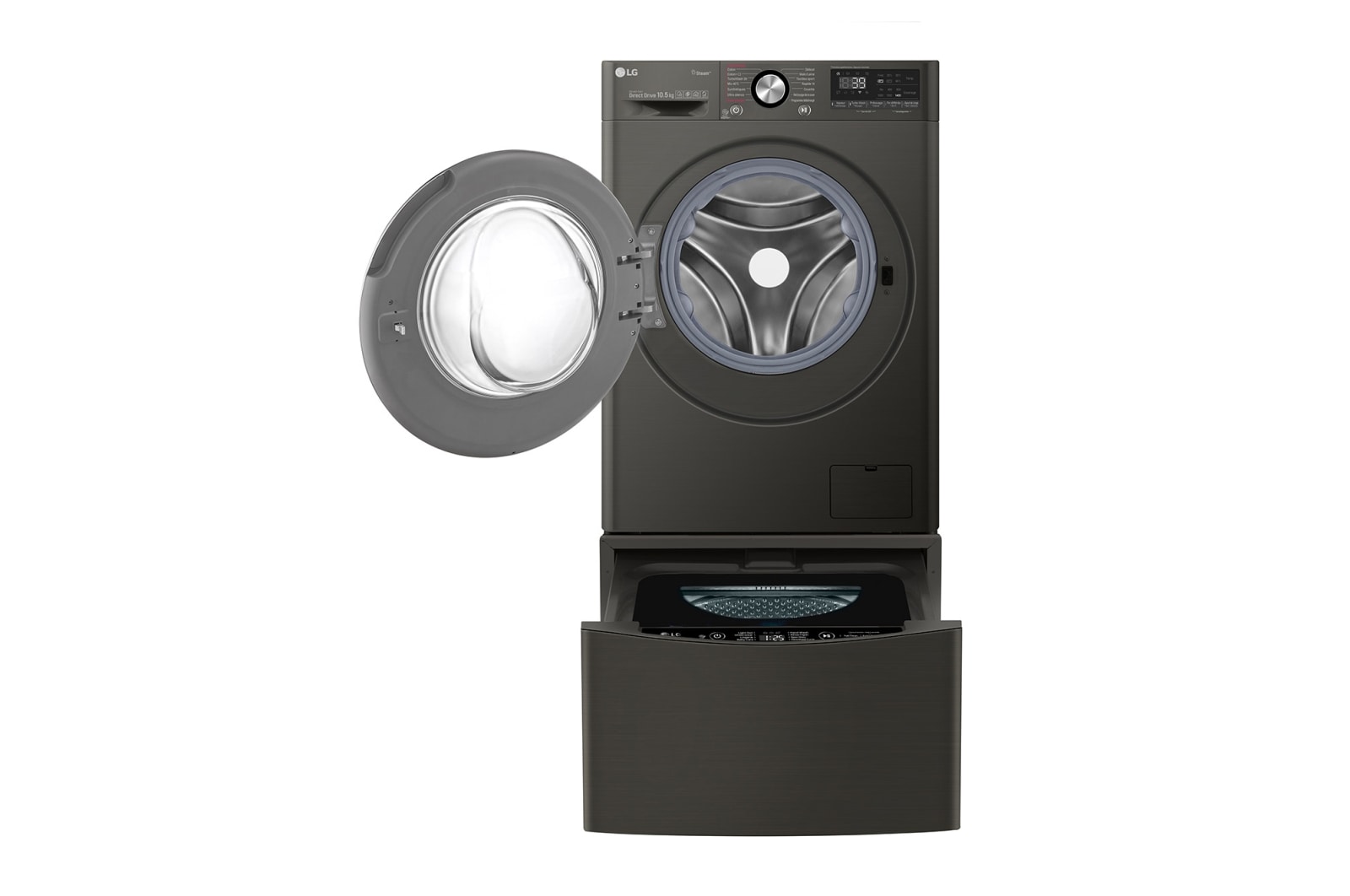 LG Lave-linge 10.5 KG - 68L  | 6 Motion Direct Drive™ | Moteur Direct Drive™ garanti 10 ans |  TurboWash™ 360 | AI DD | Steam +| 48/71dB | A+++(-50%) , LG F14V92BS