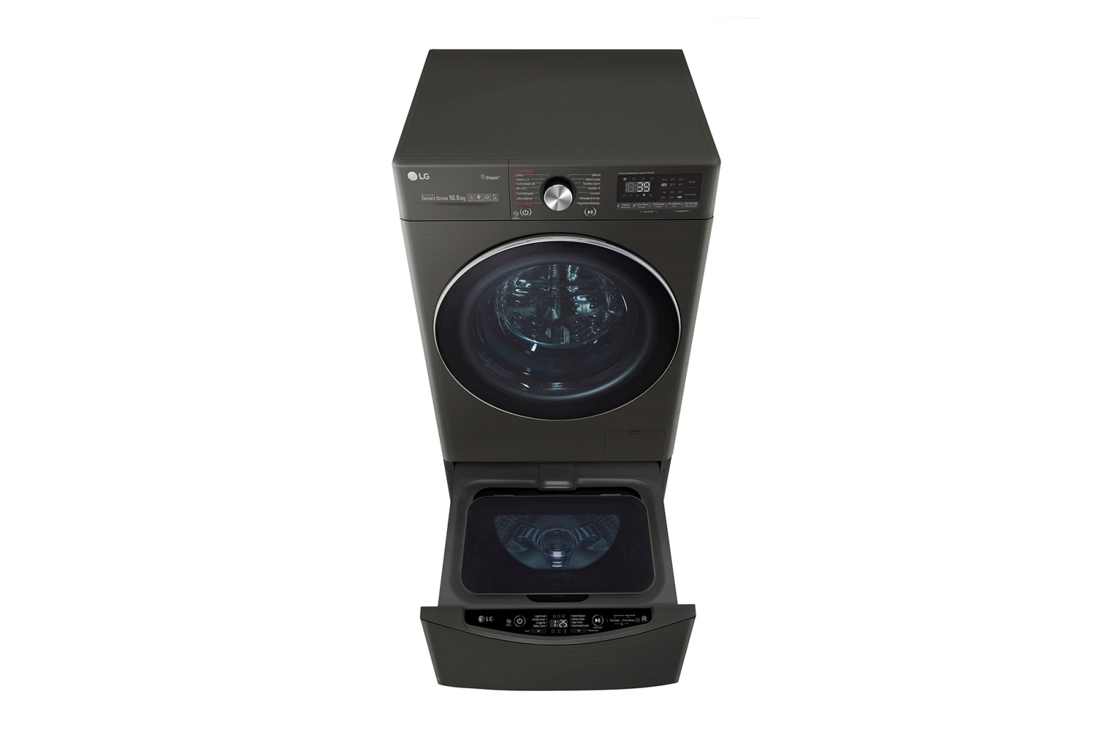 LG Lave-linge 10.5 KG - 68L  | 6 Motion Direct Drive™ | Moteur Direct Drive™ garanti 10 ans |  TurboWash™ 360 | AI DD | Steam +| 48/71dB | A+++(-50%) , LG F14V92BS