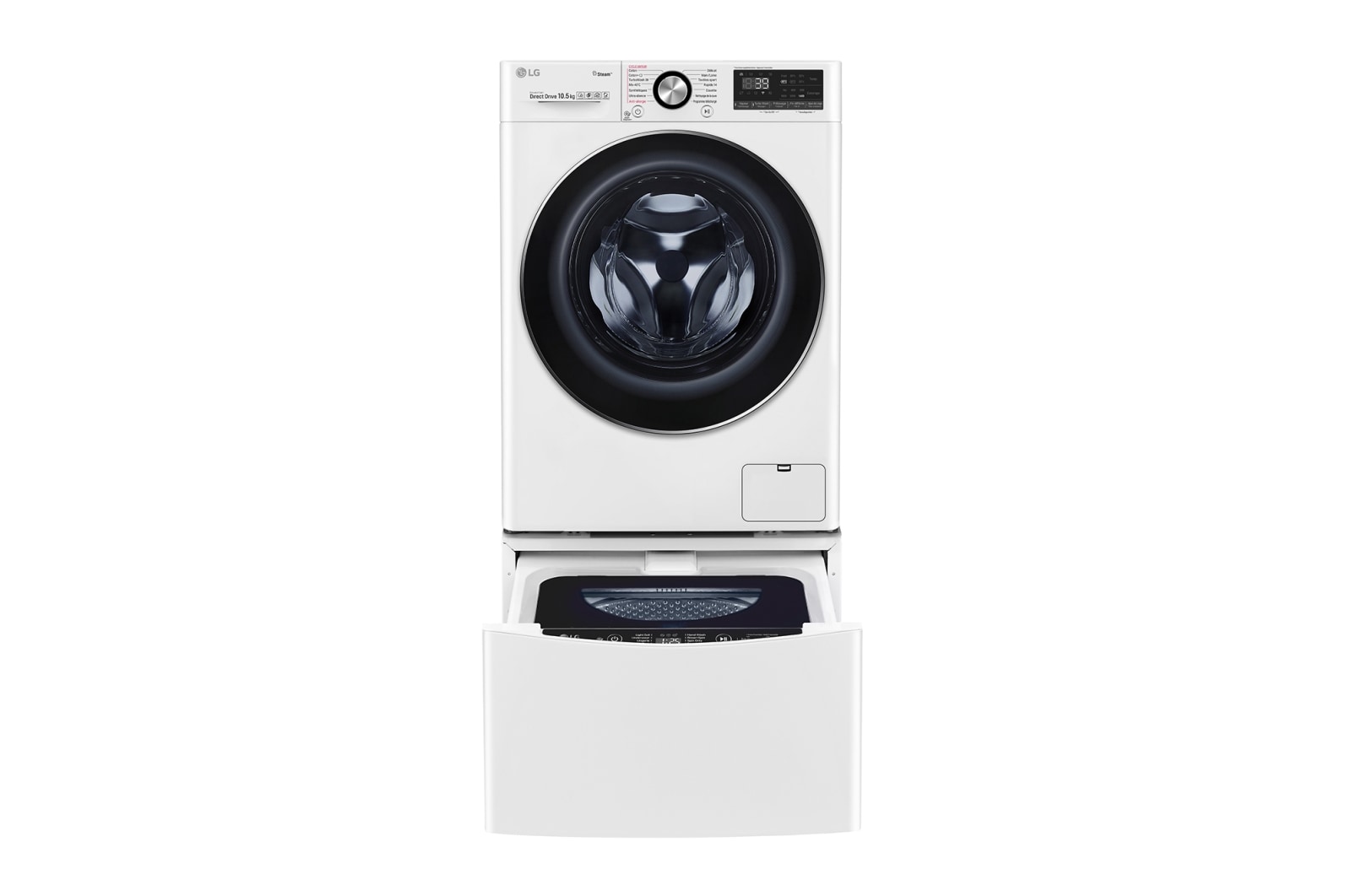 LG Lave-linge 10.5 KG - 68L  | 6 Motion Direct Drive™ | Moteur Direct Drive™ garanti 10 ans |  TurboWash™ 360 | AI DD | Steam + | 48/71dB | A+++(-50%) , LG F14V92WHS