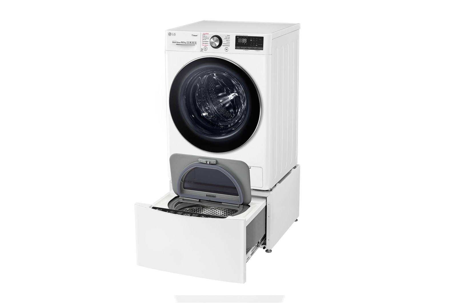 LG Lave-linge 10.5 KG - 68L  | 6 Motion Direct Drive™ | Moteur Direct Drive™ garanti 10 ans |  TurboWash™ 360 | AI DD | Steam + | 48/71dB | A+++(-50%) , LG F14V92WHS