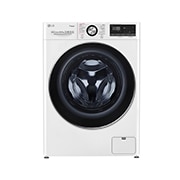 Vue avant de Lave-linge 10.5 KG - 68L  | 6 Motion Direct Drive™ | Moteur Direct Drive™ garanti 10 ans |  TurboWash™ 360 | AI DD | Steam &#43; | 48/71dB | A&#43;&#43;&#43;(-50%)  LG F14V92WHS