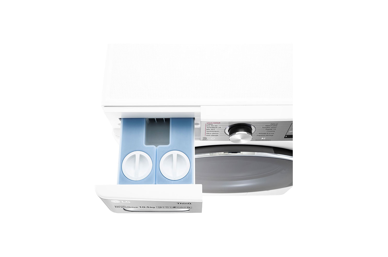 LG Lave-linge 10.5 kg - 68L | AI Direct Drive™ | Dosage automatique | Moteur Direct Drive™ garanti 10 ans, LG F16V92WSTA