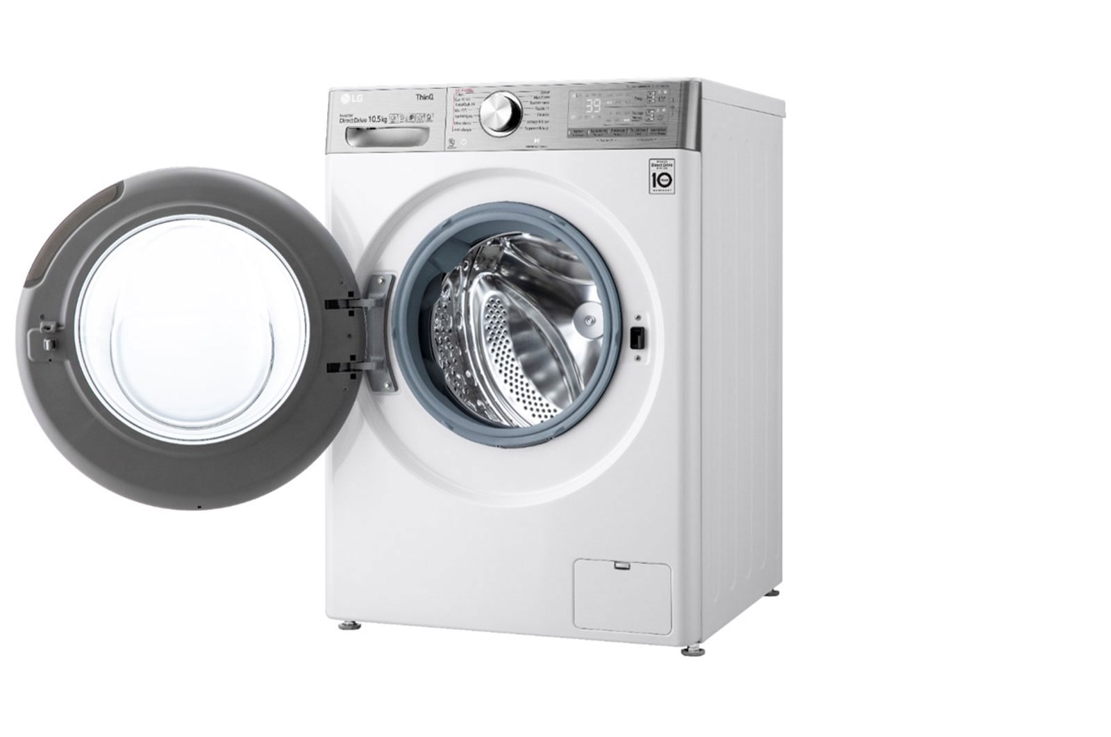 LG Lave-linge 10.5 kg - 68L | AI Direct Drive™ | Dosage automatique | Moteur Direct Drive™ garanti 10 ans, LG F16V92WSTA