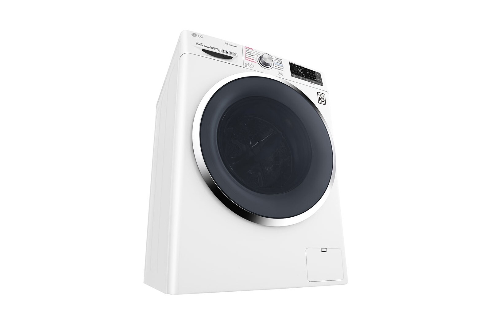 LG Lave-linge séchant 10,5/7 KG | TrueSteam™ | EcoHybrid  | Wi-Fi | 6 Motion Direct Drive™ | Smart Diagnosis™ | Moteur Direct Drive™ garanti 10 ans | Compatible TWINWashTM Mini, LG F174J82WRHT