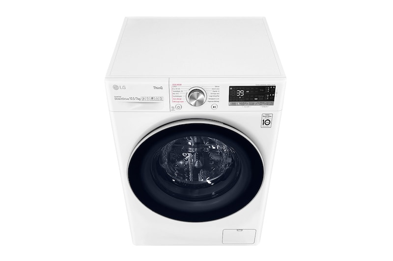 LG Lavante-séchante 10.5/ 7 kg - 68L | AI Direct Drive™ | Moteur Direct Drive™ garanti 10 ans, LG F174V71WSTA