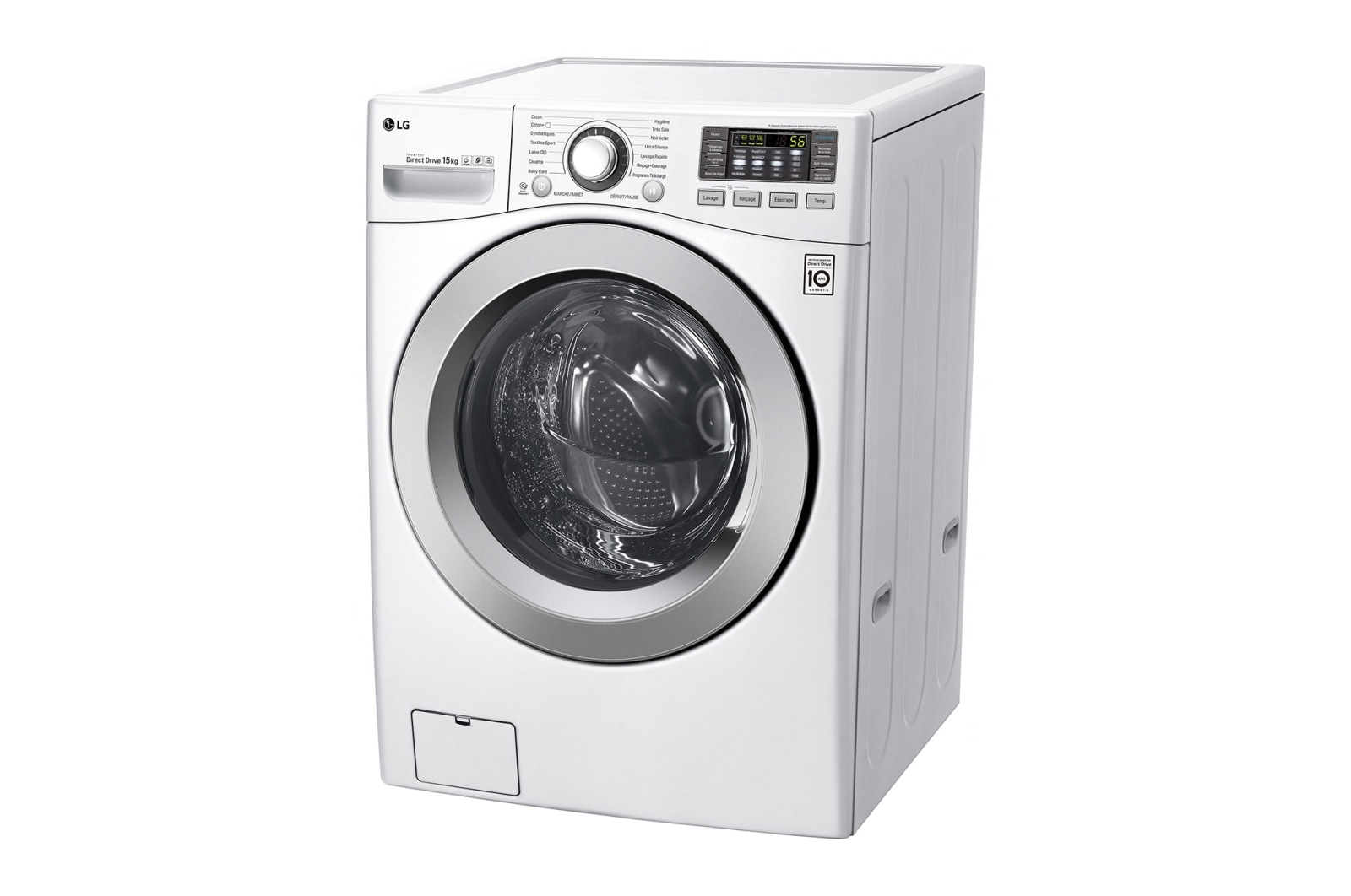 LG Lave-linge 15 KG | TurboWash™ | Wi-Fi | 6 Motion Direct Drive™ | A++ | Smart Diagnosis™ | Moteur Direct Drive™ garanti 10 ans, LG F51K24WH