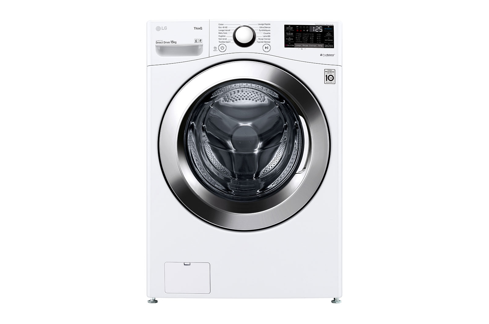 LG Lave-linge 15 kg | TurboWash™ | Wi-Fi | 6 Motion Direct Drive™ | E | Smart Diagnosis™ | Moteur Direct Drive™ garanti 10 ans, LG F51P12WH