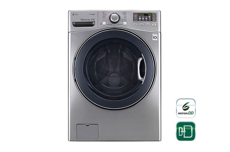Vue avant de Lave-linge 17 KG | TrueSteam™ | TurboWash™ | Wi-Fi | 6 Motion Direct Drive™ | A&#43;&#43; | Smart Diagnosis™ | Moteur Direct Drive™ garanti 10 ans  LG F71K22IXS