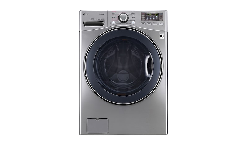 Vue avant de Lave-linge 17 KG | TrueSteam™ | TurboWash™ | Wi-Fi | 6 Motion Direct Drive™ | A++ | Smart Diagnosis™ | Moteur Direct Drive™ garanti 10 ans  LG F71K22IXS
