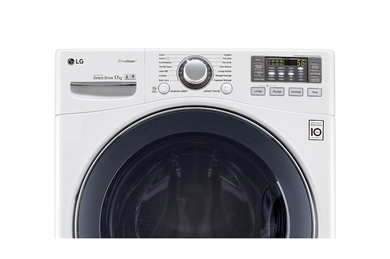 LG Lave-linge 17 KG | TurboWash™ | Wi-Fi | 6 Motion Direct Drive™ | A++ | Smart Diagnosis™ | Moteur Direct Drive™ garanti 10 ans , LG F71K22WH