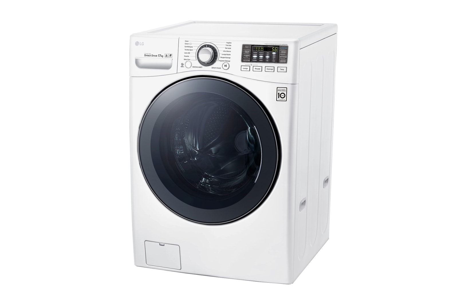 LG Lave-linge 17 KG | TurboWash™ | Wi-Fi | 6 Motion Direct Drive™ | A++ | Smart Diagnosis™ | Moteur Direct Drive™ garanti 10 ans , LG F71K22WH