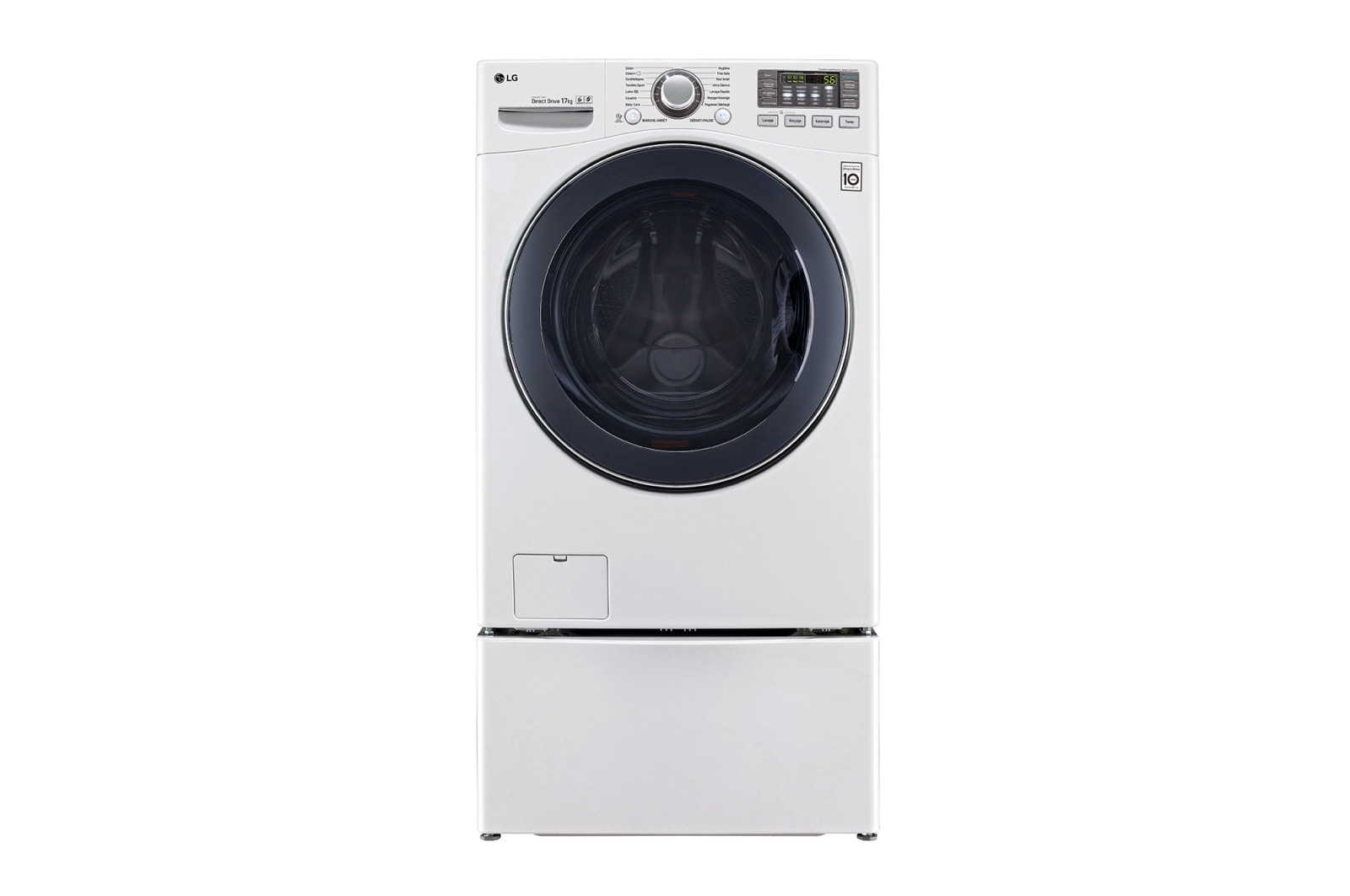 LG Lave-linge 17 KG | TurboWash™ | Wi-Fi | 6 Motion Direct Drive™ | A++ | Smart Diagnosis™ | Moteur Direct Drive™ garanti 10 ans , LG F71K22WH