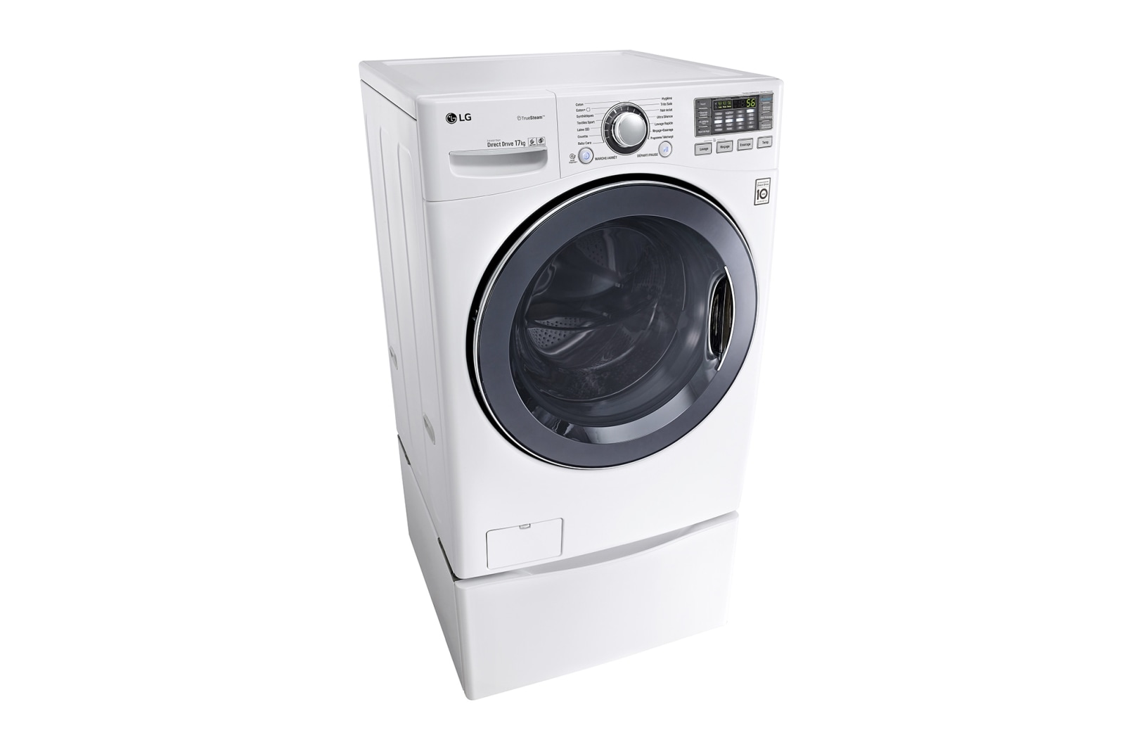 LG Lave-linge 17 KG | TurboWash™ | Wi-Fi | 6 Motion Direct Drive™ | A++ | Smart Diagnosis™ | Moteur Direct Drive™ garanti 10 ans , LG F71K22WH