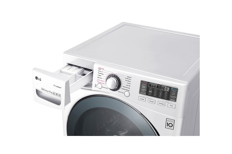 LG Lave-linge 17 KG | TrueSteam™ | TurboWash™ | Wi-Fi | 6 Motion Direct Drive™ | A++ | Smart Diagnosis™ | Moteur Direct Drive™ garanti 10 ans, LG F71K22WHS