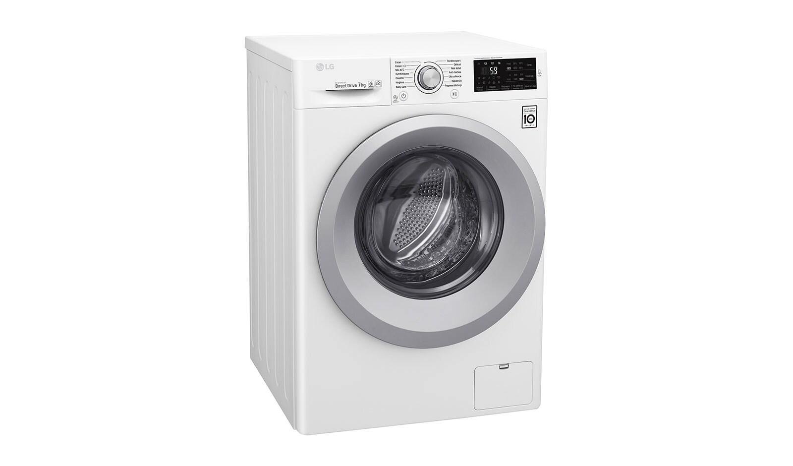 LG Lave-linge 7 KG | 6 Motion Direct Drive™ | Smart Diagnosis™ | Moteur Direct Drive™ garanti 10 ans, LG F72J54WH