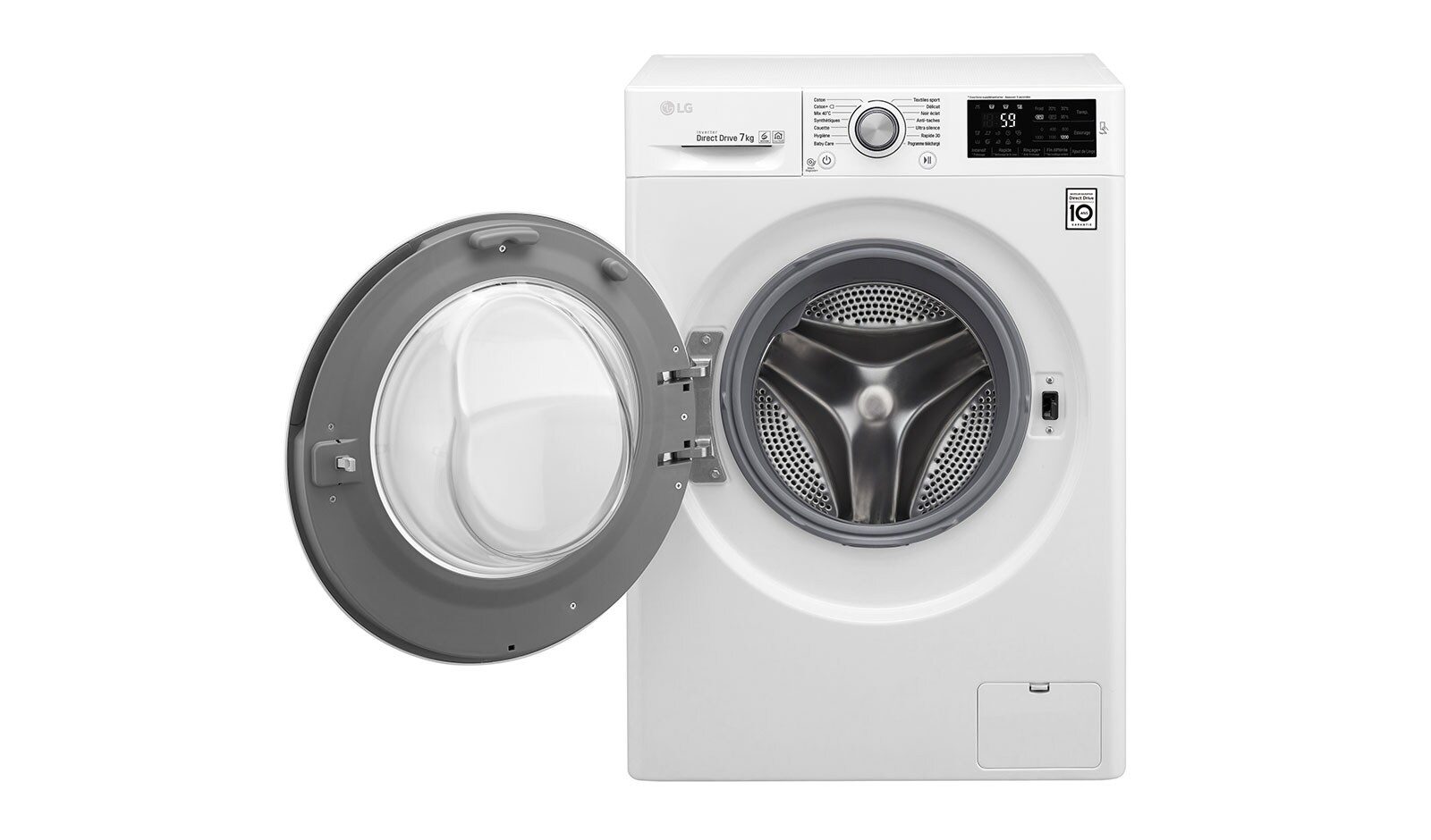 LG Lave-linge 7 KG | 6 Motion Direct Drive™ | Smart Diagnosis™ | Moteur Direct Drive™ garanti 10 ans, LG F72J54WH