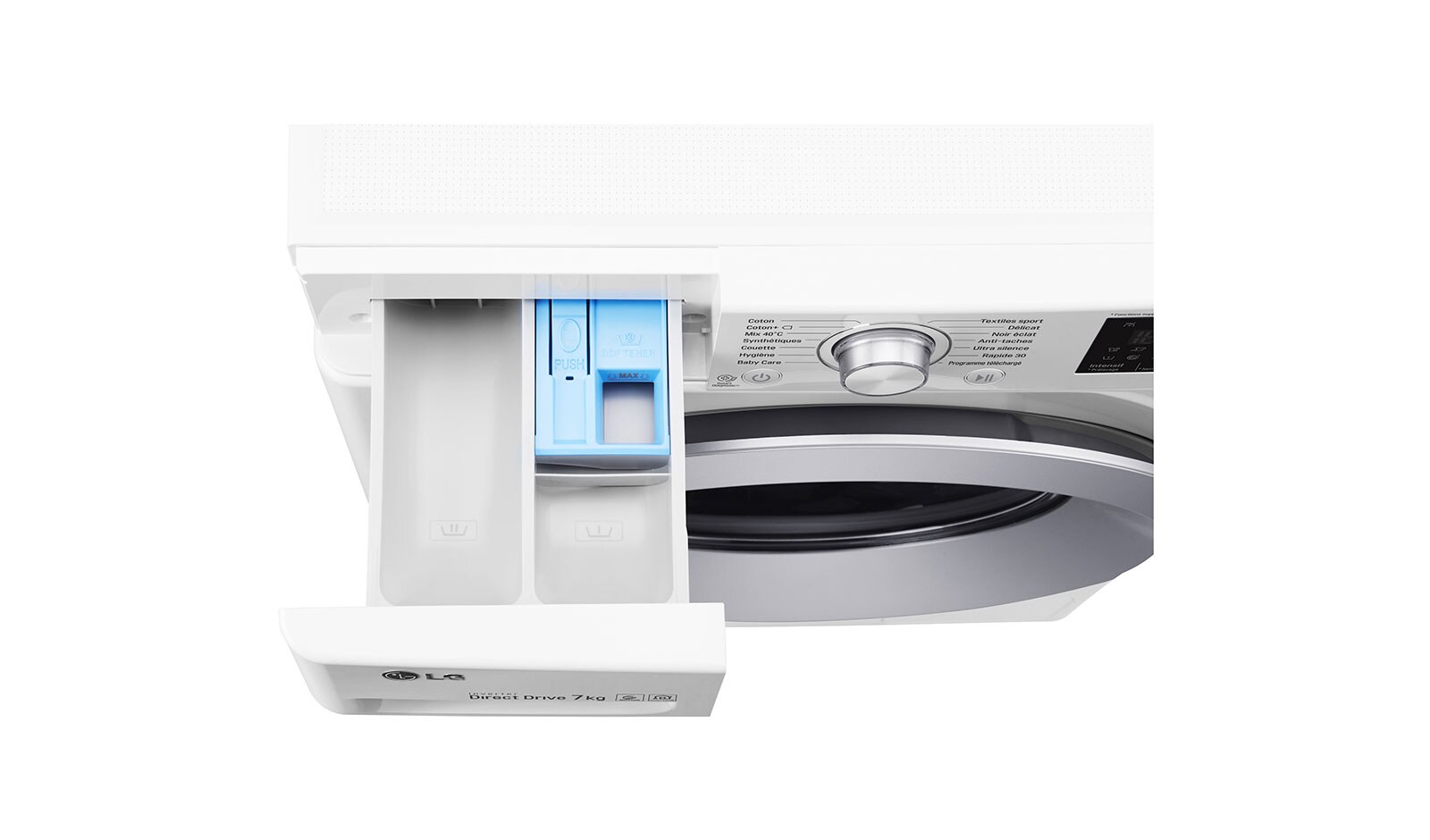 LG Lave-linge 7 KG | 6 Motion Direct Drive™ | Smart Diagnosis™ | Moteur Direct Drive™ garanti 10 ans, LG F72J54WH