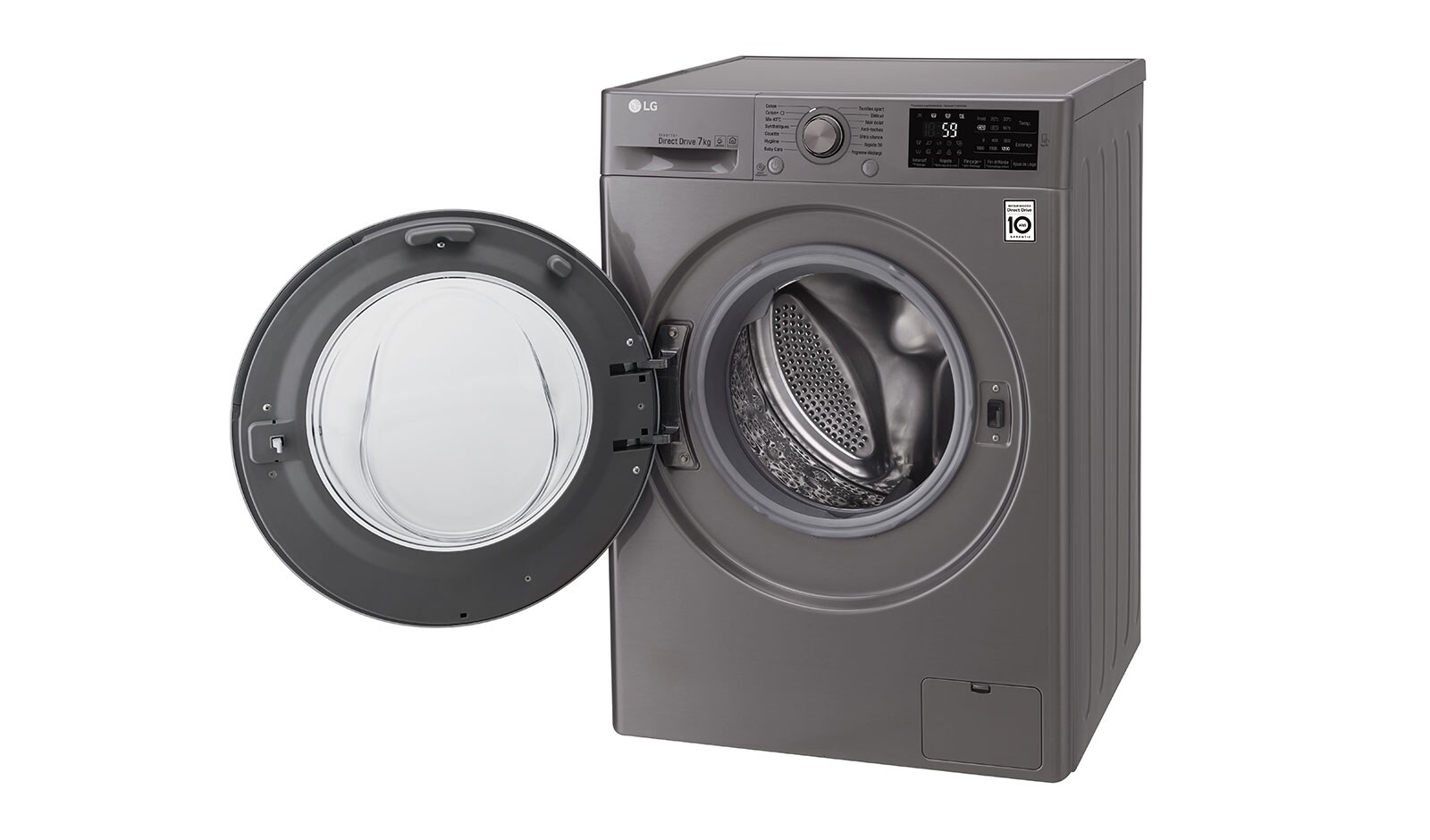 LG Lave-linge 7 KG | 6 Motion Direct Drive™ | A+++(-30%) | Smart Diagnosis™ | Moteur Direct Drive™ garanti 10 ans, LG F72J57ST