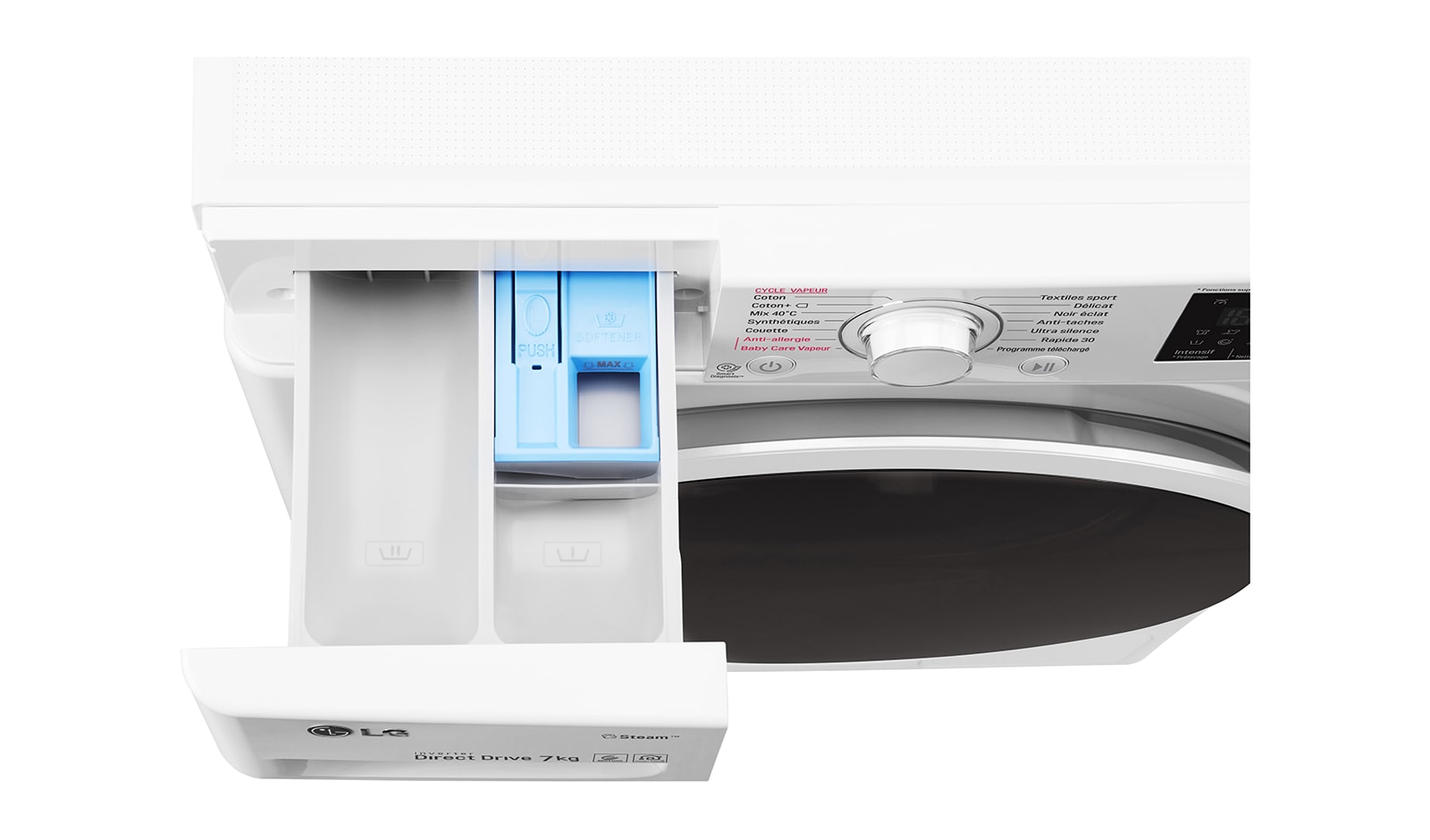 LG Lave-Linge 7KG | 6 Motion Direct Drive™ | A+++-30% | Smart Diagnosis™ | Moteur Direct Drive™ – Garanti 10 ans , LG F72J60WH