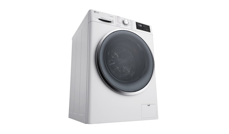 LG Lavante-séchante 7/4KG | 6 Motion™ Direct Drive | Hublot argenté | Smart NFC Tag On, LG F742212WR