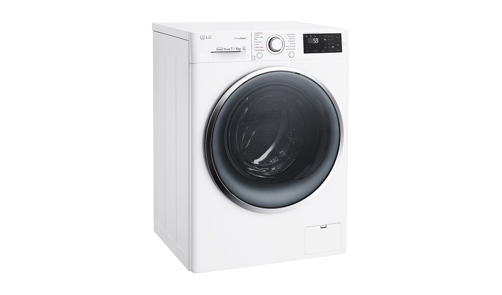 LG Lavante-séchante 7/4KG | 6 Motion™ Direct Drive | Hublot argenté | Smart NFC Tag On, LG F742212WR