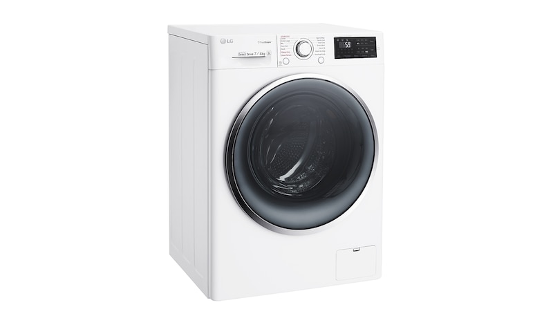 LG Lavante-séchante 7/4KG | 6 Motion™ Direct Drive | Hublot argenté | Smart NFC Tag On, LG F742212WR