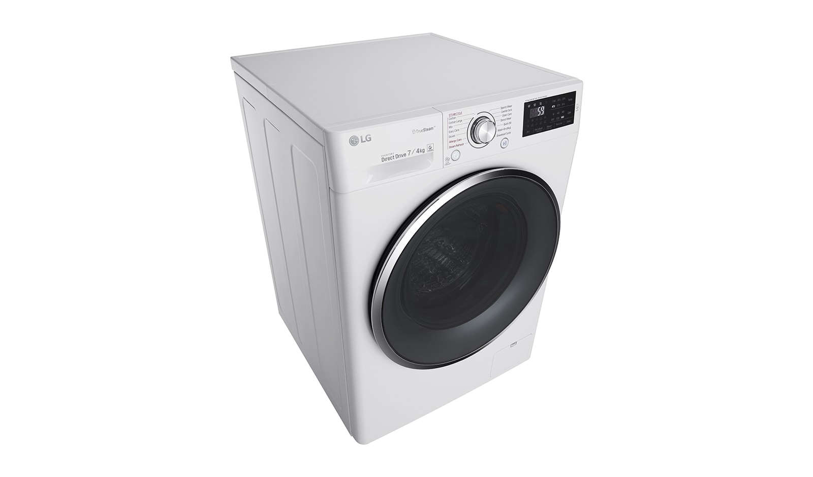 LG Lavante-séchante 7/4KG | 6 Motion™ Direct Drive | Hublot argenté | Smart NFC Tag On, LG F742212WR