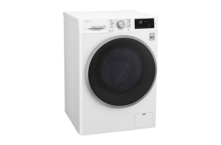 LG Lave-linge 7 KG | 6 Motion Direct Drive™ | A+++(-30%) | Smart Diagnosis™ | Moteur Direct Drive™ garanti 10 ans, LG F74C41WH