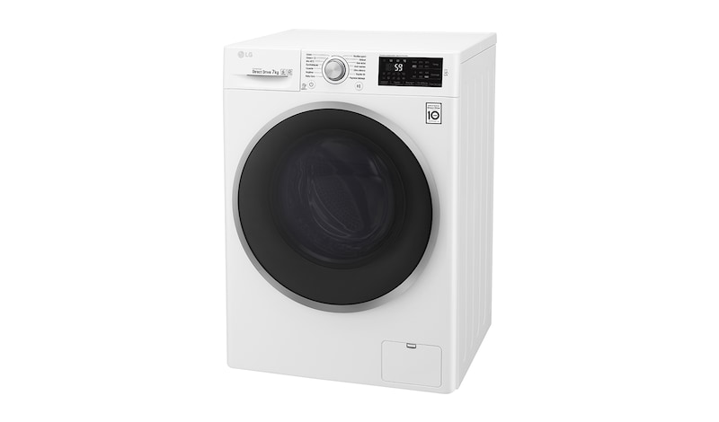 LG Lave-linge 7 KG | 6 Motion Direct Drive™ | A+++(-30%) | Smart Diagnosis™ | Moteur Direct Drive™ garanti 10 ans, LG F74C41WH