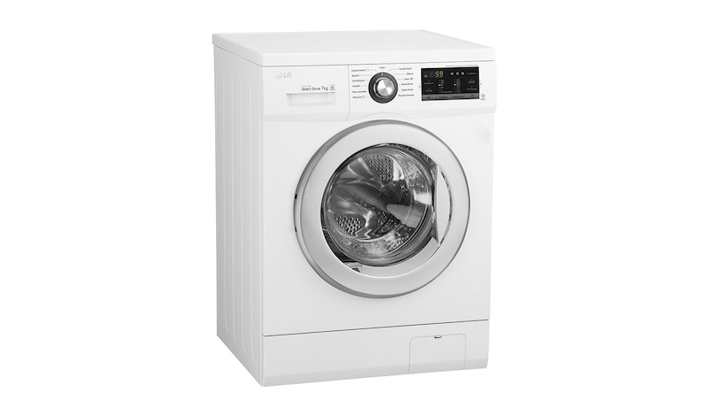 LG Lave-Linge 7KG |1400 tours | 6 Motion Direct Drive™ | Smart Diagnosis™ | Moteur Direct Drive ™ – Garanti 10 ans, LG F74G62WH